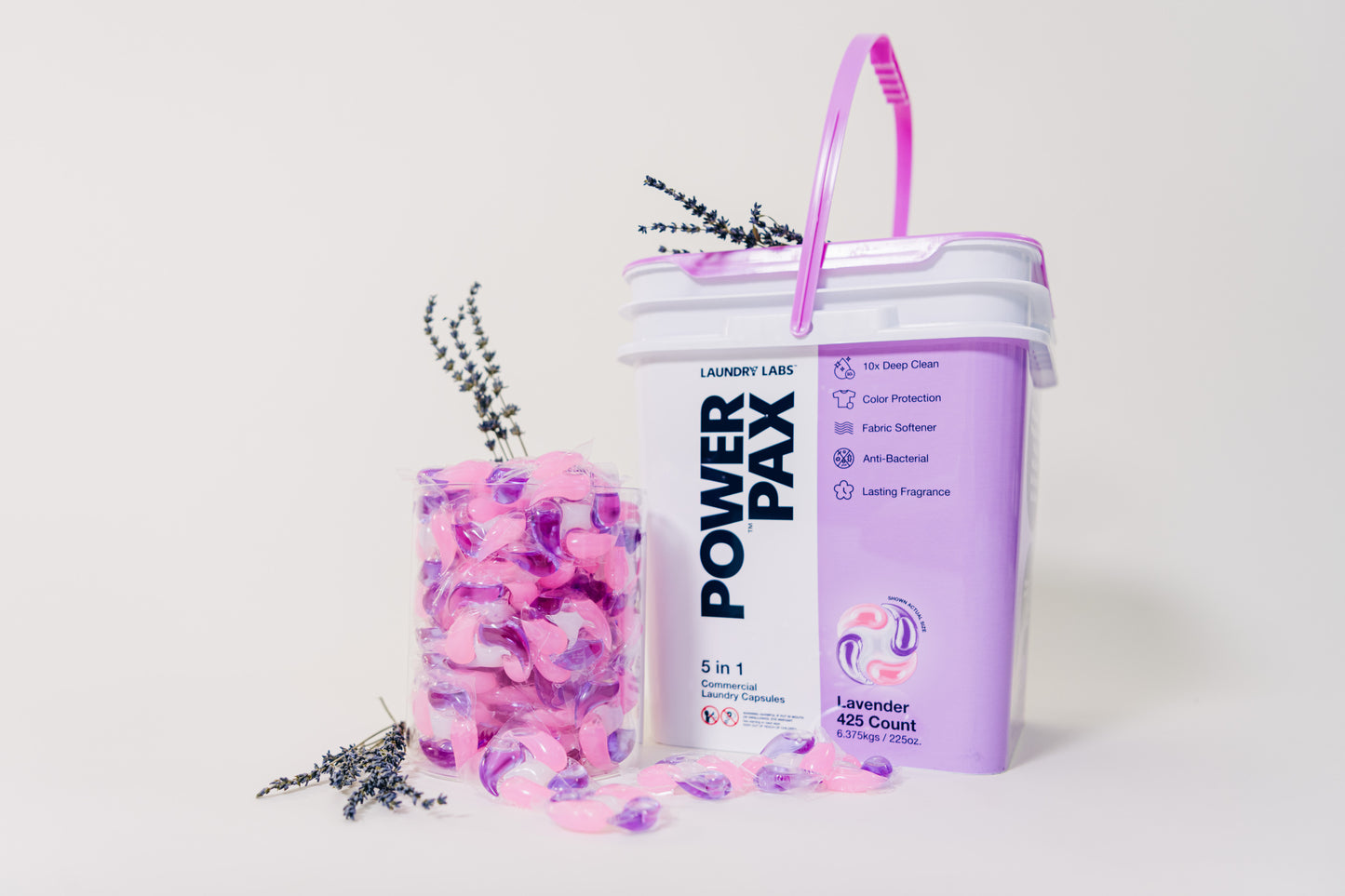 PowerPax™ 5-in-1 Laundry Detergent Pods, Lavender