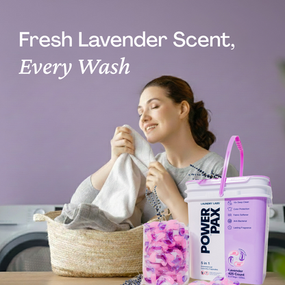 PowerPax™ 5-in-1 Laundry Detergent Pods, Lavender